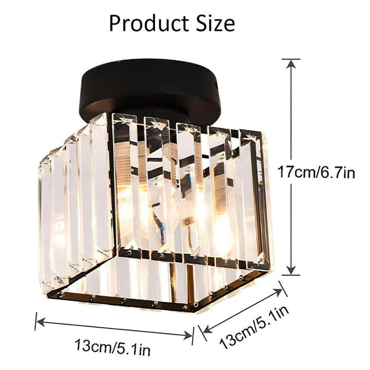 Ceiling Fixture Crystal Glass Modern Design