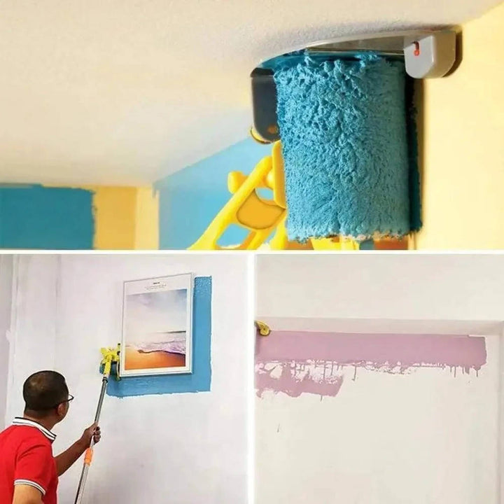 Paint Roller with Handle and Foam Cover