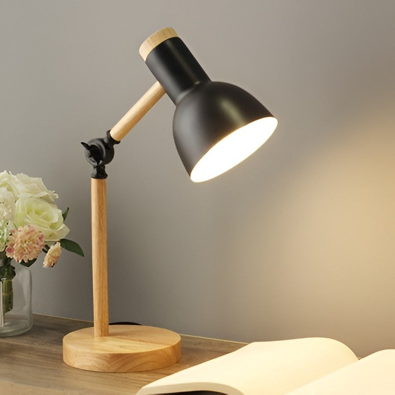 Adjustable Desk Lamp with Lever Arm and Directional Head Slim Base - Lenila