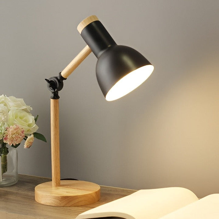 Adjustable Desk Lamp with Lever Arm and Directional Head Slim Base - Lenila