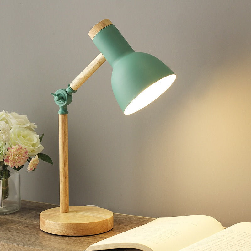 Adjustable Desk Lamp with Lever Arm and Directional Head Slim Base