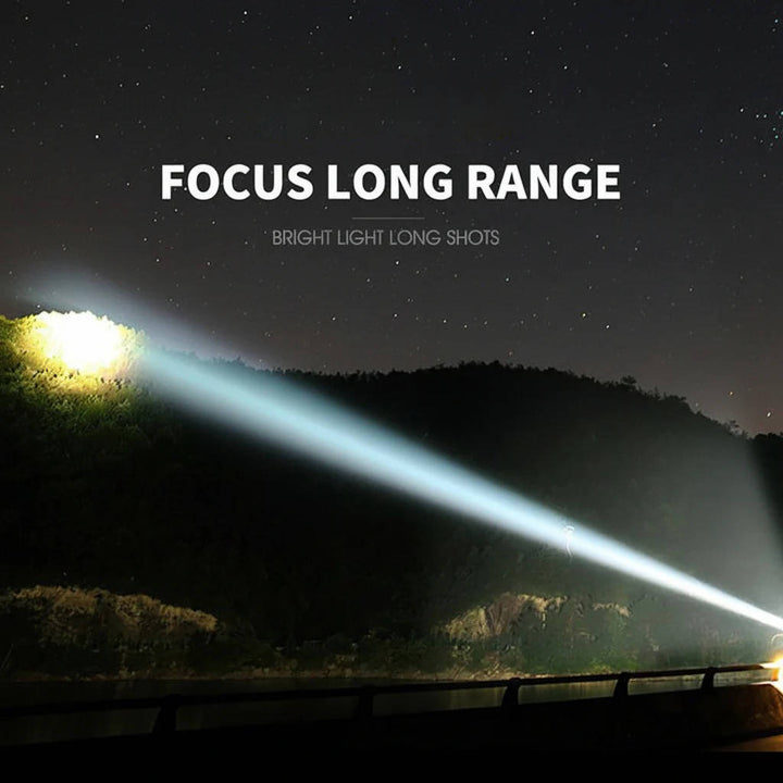 Rechargeable LED Flashlight Aluminum Tactical Zoomable