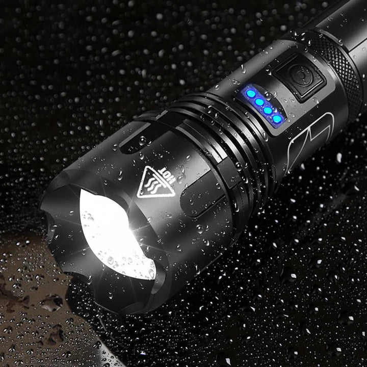Rechargeable LED Flashlight Aluminum Tactical Zoomable