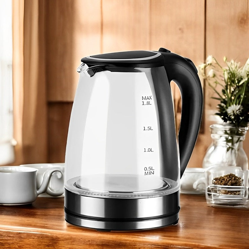 Electric Glass Kettle 1.8L with LED Illumination - Lenila