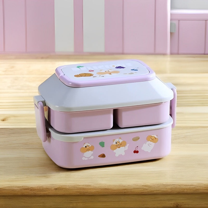 Kids Bento Lunch Box Compact Durable Design - Lenila
