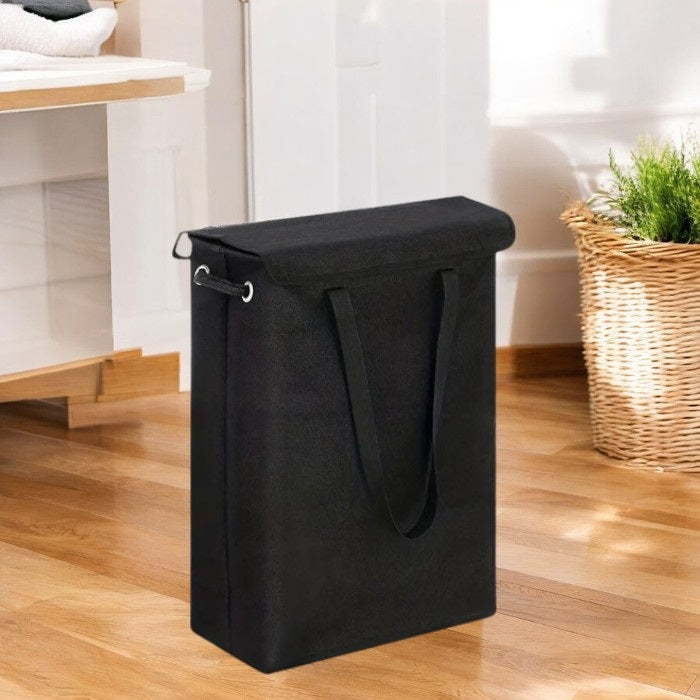 Slim Laundry Hamper with Lid 45L Capacity