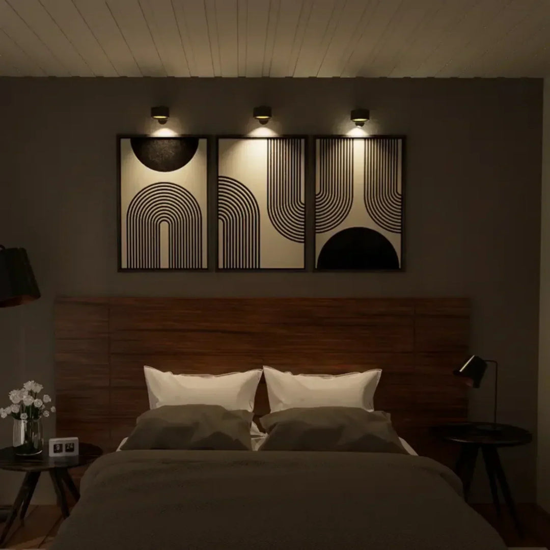 Cordless Magnetic Wall Lamp Adjustable Brightness Rotatable