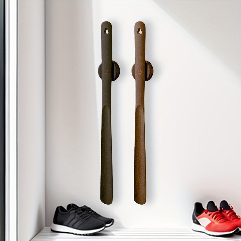 Extra Long Shoe Horn with Curved Smooth Surface and Comfortable Grip - Lenila