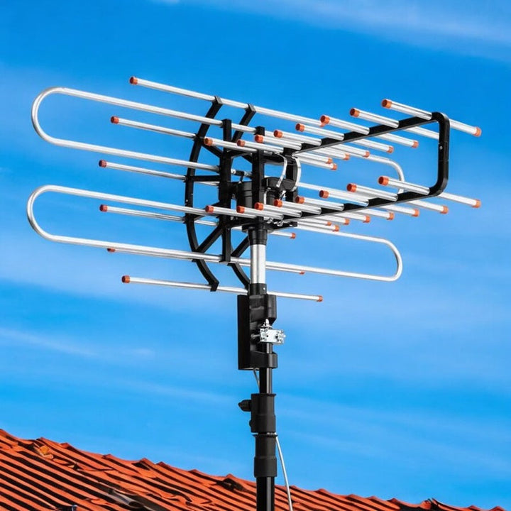 Outdoor TV Antenna with HD Signal Booster Long Range - Lenila