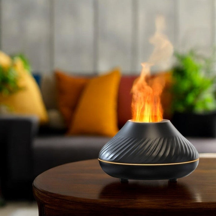 Essential Oil Diffuser with LED Flame Effect - Lenila
