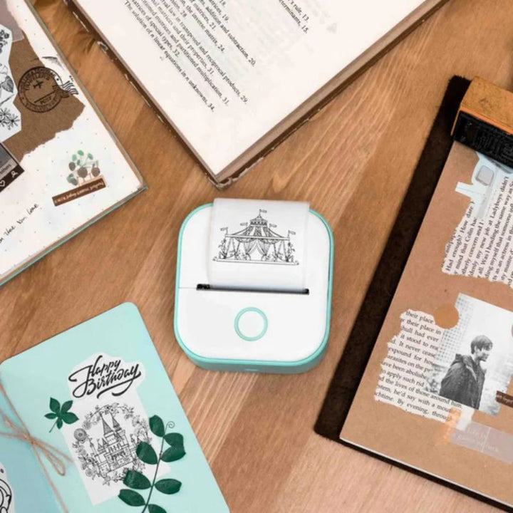 Portable Mini Printer Thermal Inkless Bluetooth Connectivity