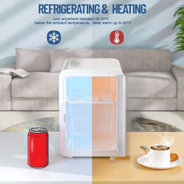 Portable Mini Fridge USB-Powered 6L Compact Travel Car Home