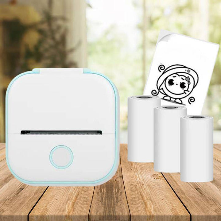 Portable Mini Printer Thermal Inkless Bluetooth Connectivity - Lenila