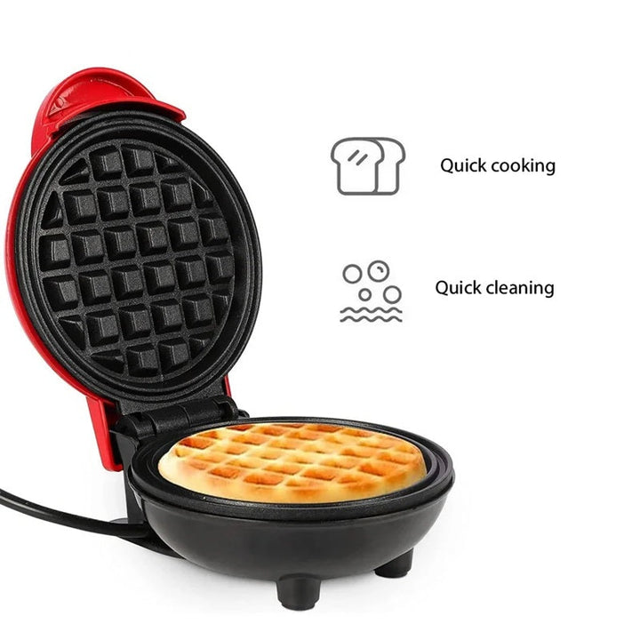 Electric Mini Waffle Maker Nonstick Coating