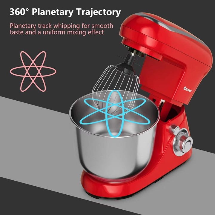 Stand Mixer 6-Speed with Stainless Steel Bowl and Attachments