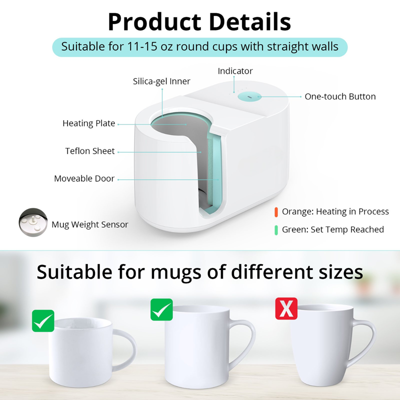 Automatic Mug Press Machine One-Touch Operation