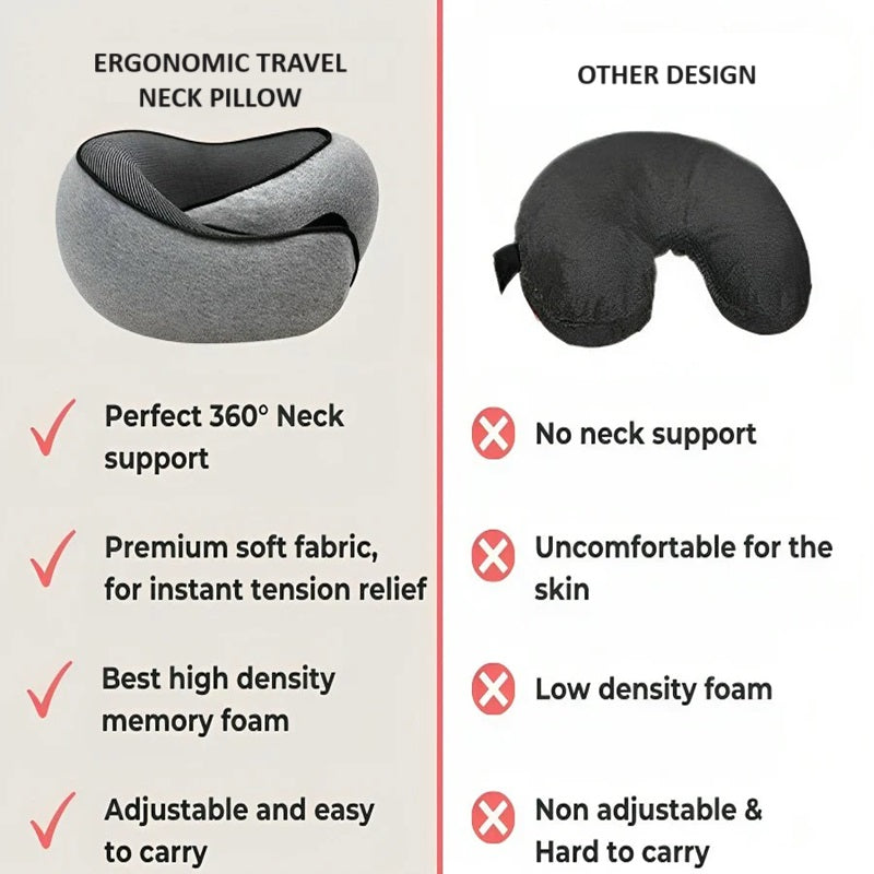 Travel Neck Pillow Ergonomic Support