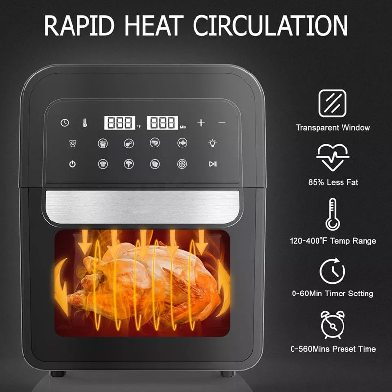 Digital Air Fryer with Touch Screen 8-in-1 Multifunction