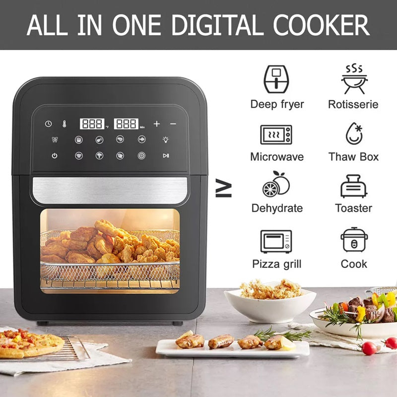 Digital Air Fryer with Touch Screen 8-in-1 Multifunction