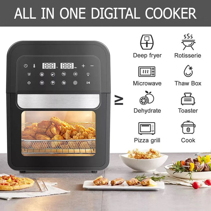 Digital Air Fryer with Touch Screen 8-in-1 Multifunction