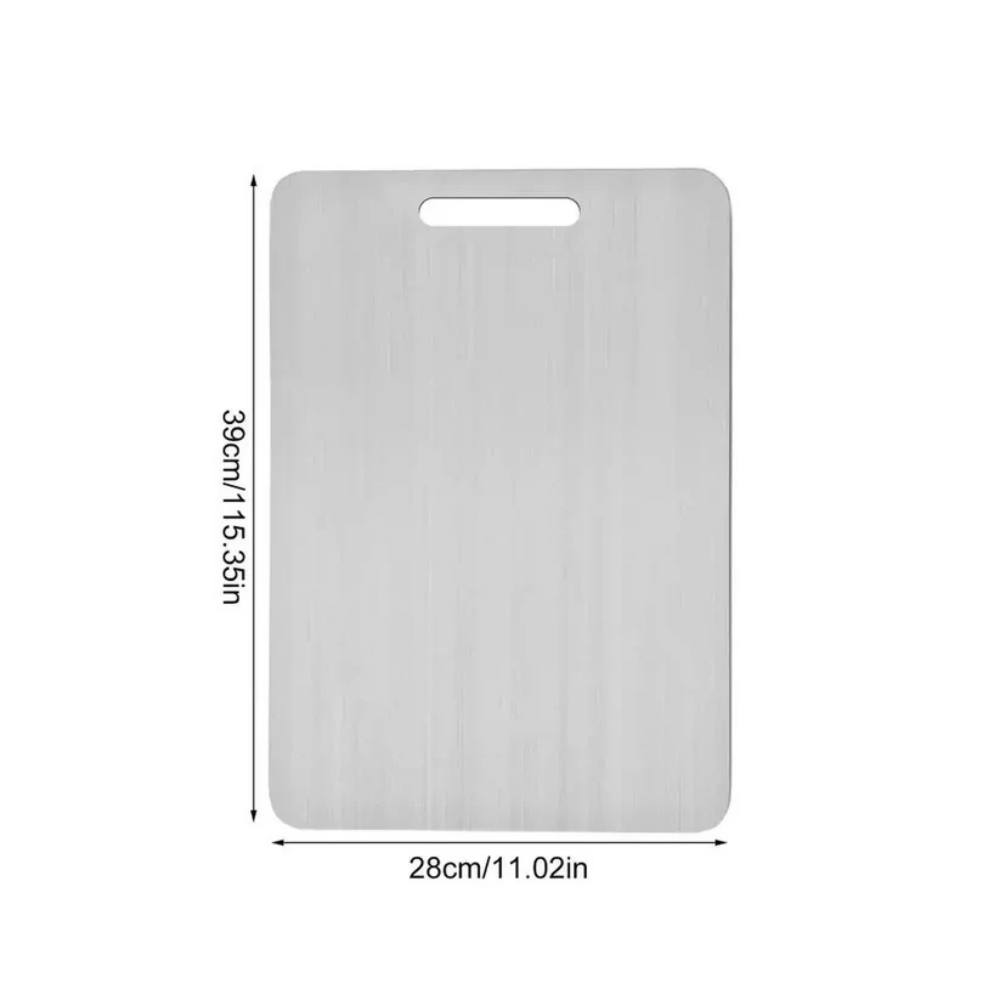 Stainless Steel Cutting Board Non-Porous Handle