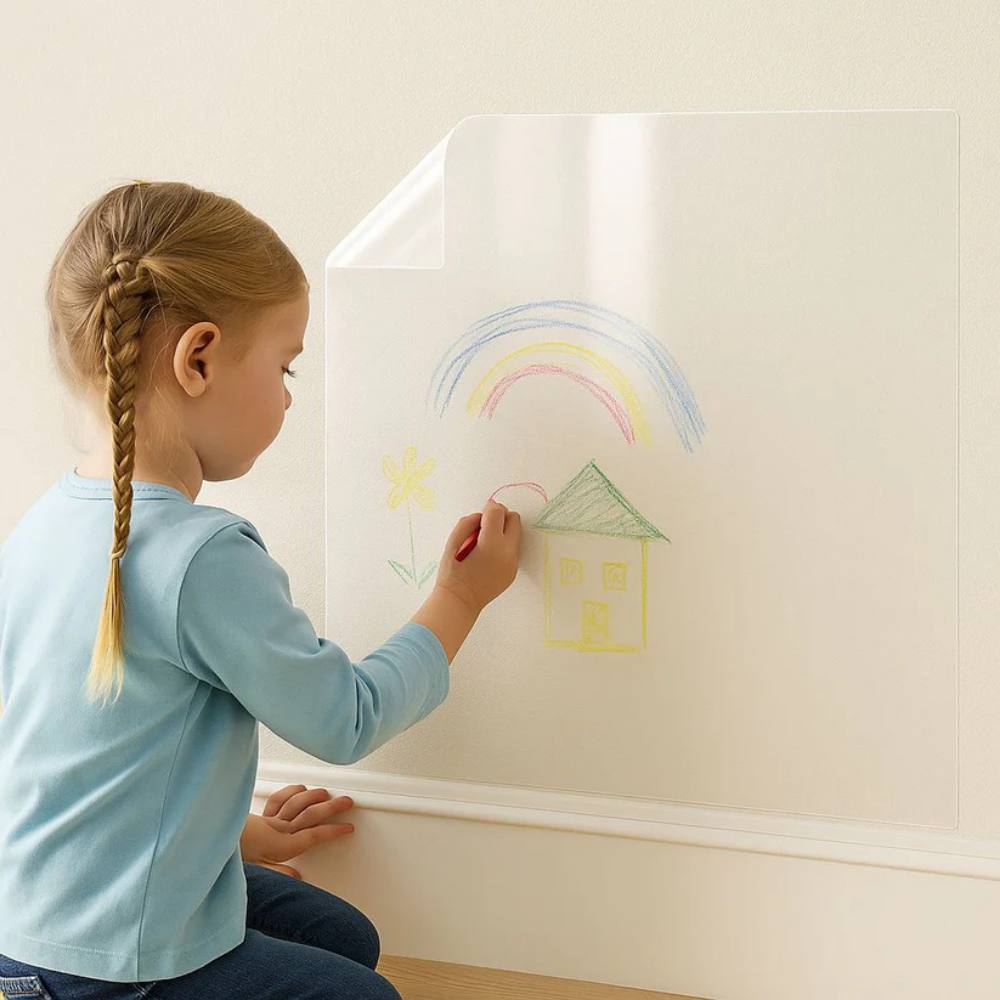 Clear Wall Protection Film Washable Self-Adhesive Removable