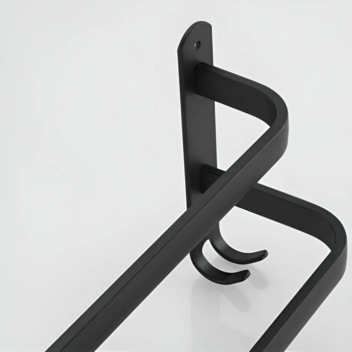 Aluminum Wall Mounted Towel Rack Moisture Resistant