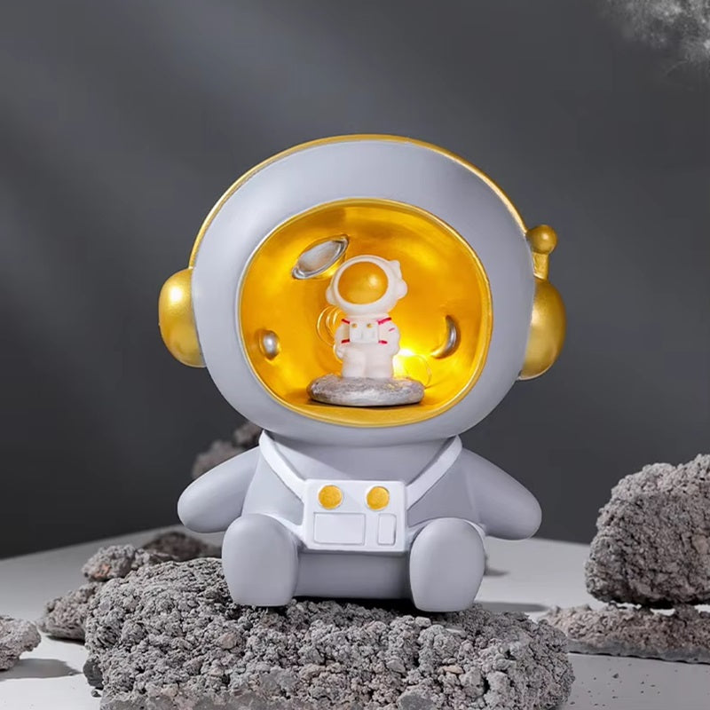 Kids 2-in-1 Astronaut Piggy Bank and Night Lamp