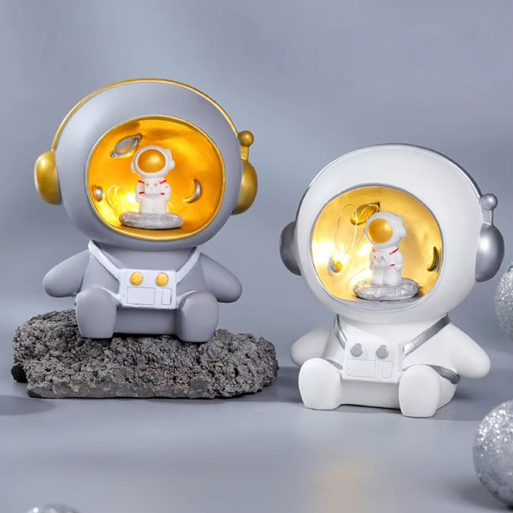 Kids 2-in-1 Astronaut Piggy Bank and Night Lamp