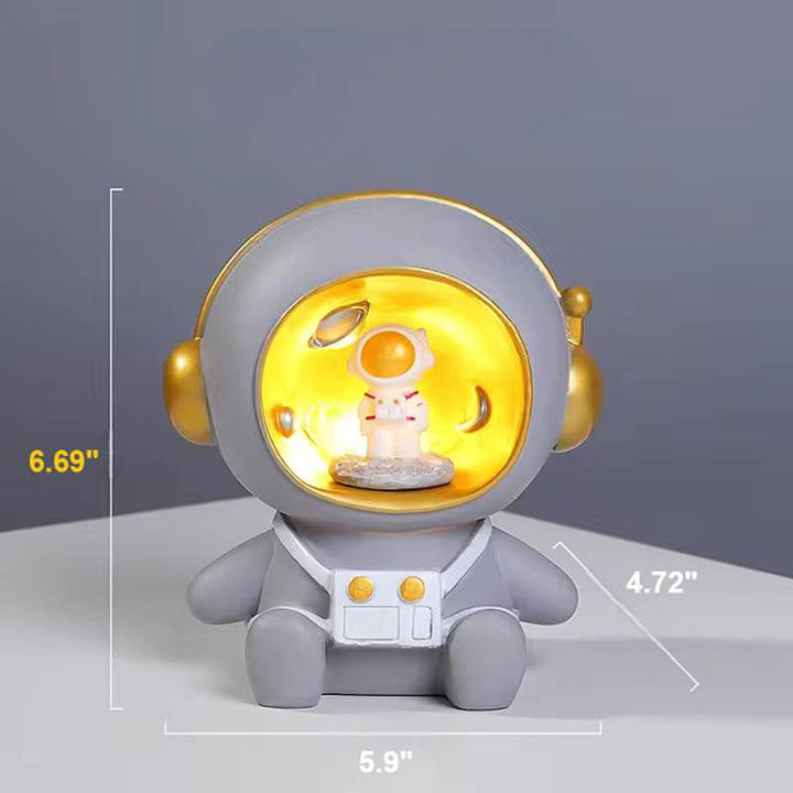 Kids 2-in-1 Astronaut Piggy Bank and Night Lamp