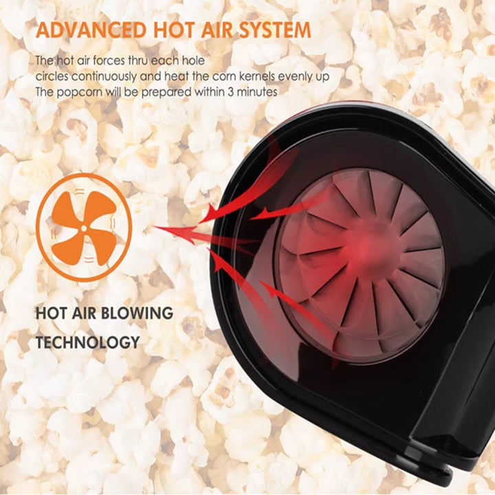 Mini Popcorn Maker Electric Compact Kitchen Appliance
