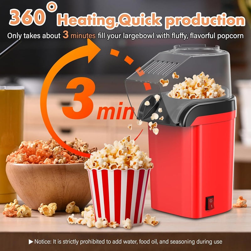 Mini Popcorn Maker Electric Compact Kitchen Appliance