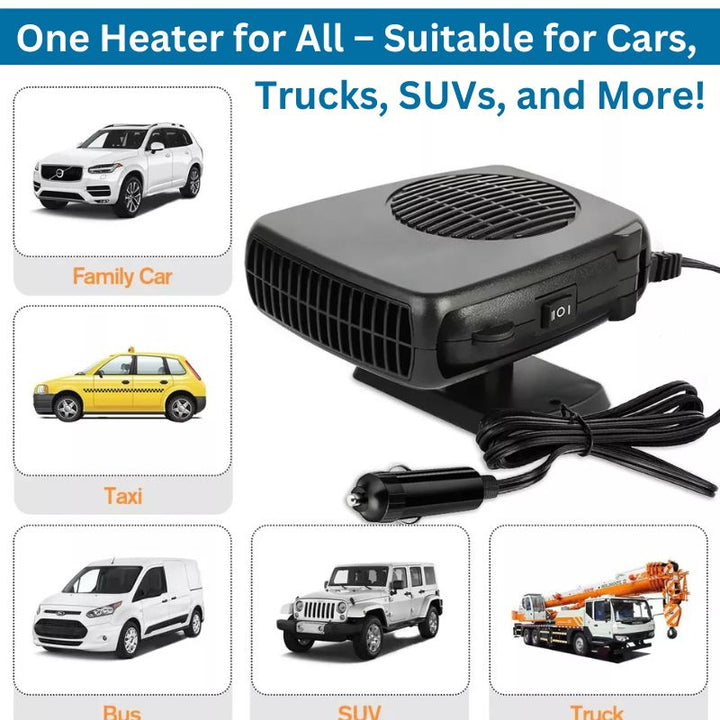 Portable Car Heater 12V with Rotatable Base