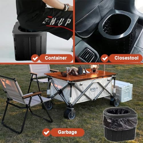 Portable Foldable Toilet Heavy-Duty Design