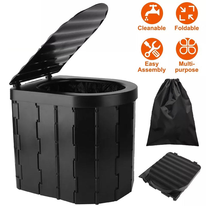 Portable Foldable Toilet Heavy-Duty Design