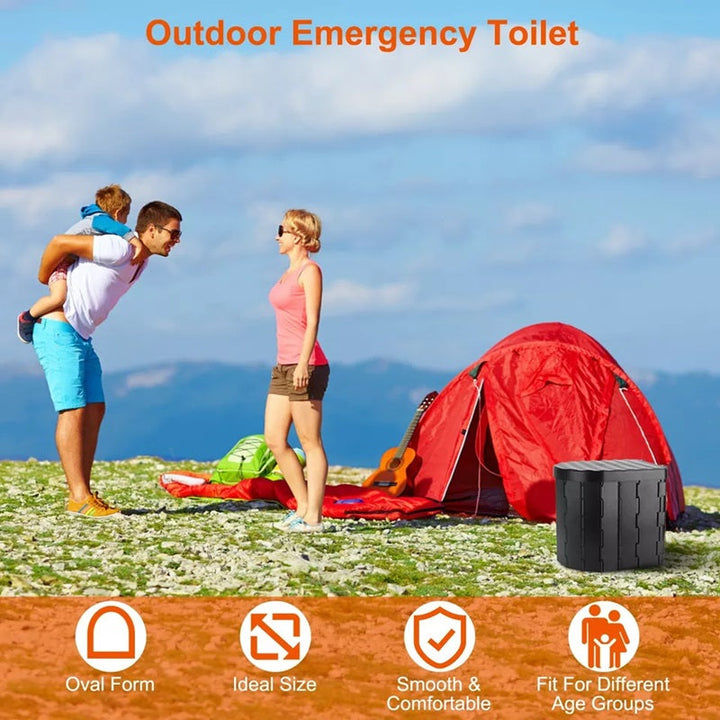 Portable Foldable Toilet Heavy-Duty Design