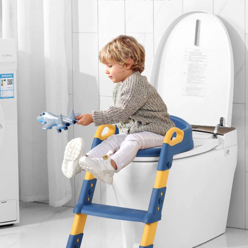 Toddler Potty Trainer Seat Foldable with Ladder