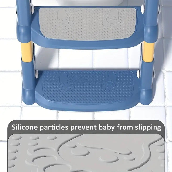 Toddler Potty Trainer Seat Foldable with Ladder