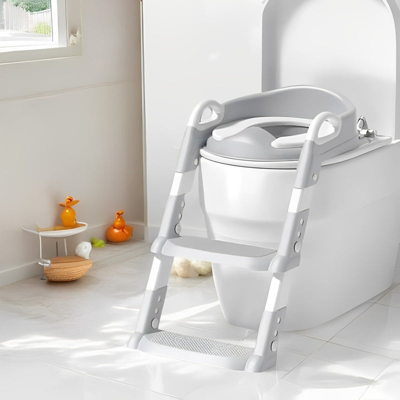 Toddler Potty Trainer Seat Foldable with Ladder