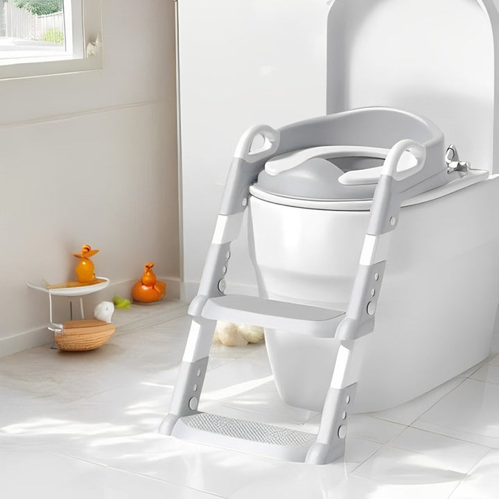 Toddler Potty Trainer Seat Foldable with Ladder
