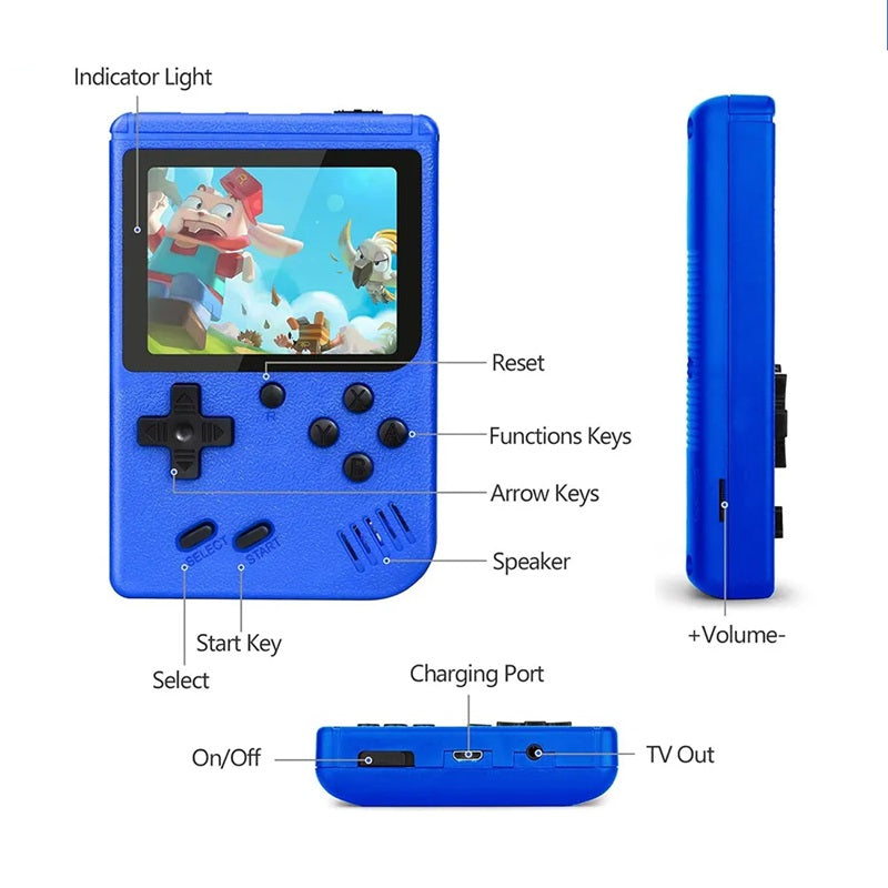 Handheld Retro Game Console Built-In Classic Games