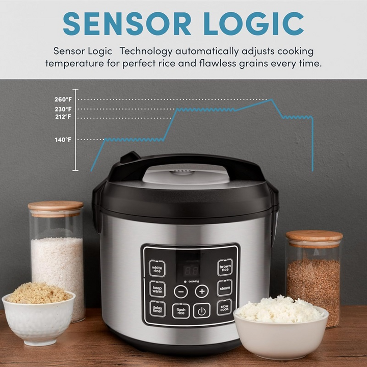 Multifunctional Digital Rice Cooker 20-Cup Capacity