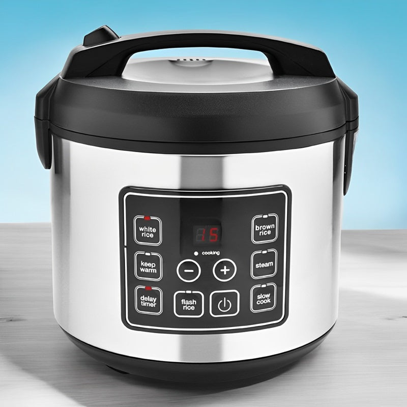 Multifunctional Digital Rice Cooker 20-Cup Capacity - Lenila