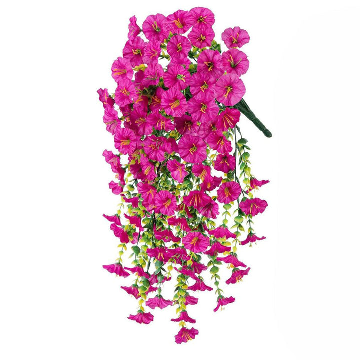 Morning Glory Vine Artificial Silk Flowers 75cm Flexible