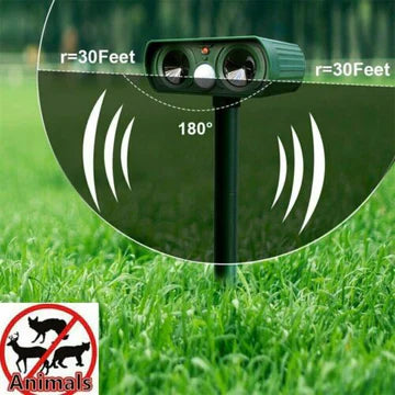 Solar Powered Infrared Animal Pest Repeller Outdoor