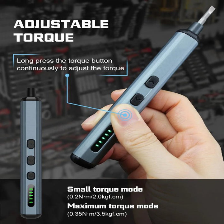 Precision Electric Screwdriver Set with Bits
