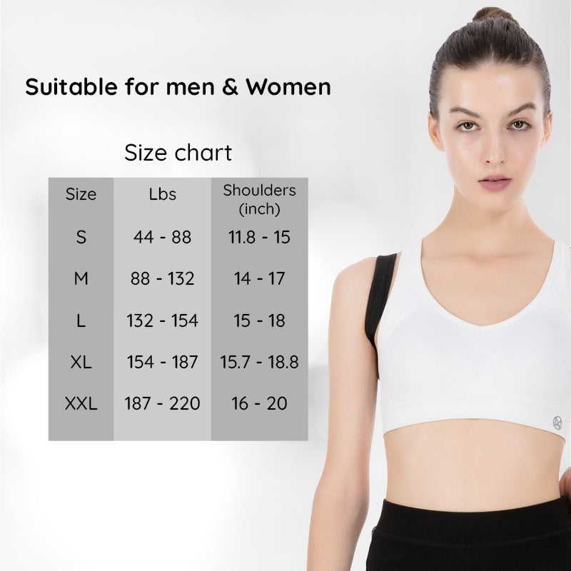 Posture Corrector Adjustable Straps Breathable Mesh