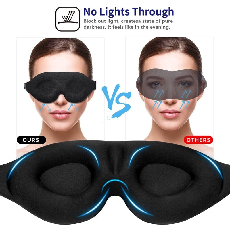 Sleep Mask 3D Contoured Blocking