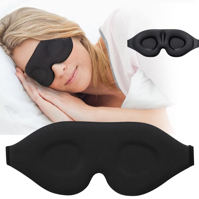 Sleep Mask 3D Contoured Blocking