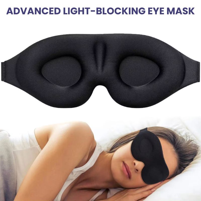 Sleep Mask 3D Contoured Blocking